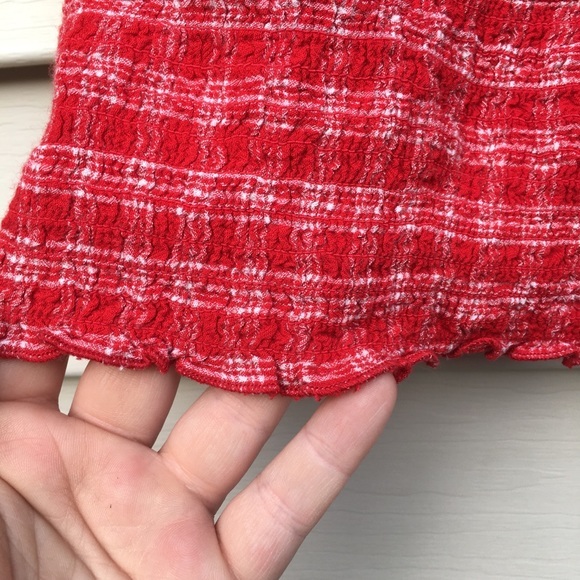 Hollister Red & white Crop Top Sz Large - Picture 2 of 10